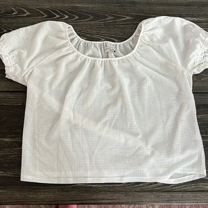White blouse barely worn Madewell brand